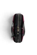 SP1276 Kadın El Çantası Süet Bordo - Siyah SP1276-M12