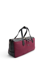 SP1276 Kadın El Çantası Süet Bordo - Siyah SP1276-M12