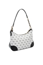 SP1277 Kadın Omuz Çantası Monogram Beyaz - Siyah SP1277-M178