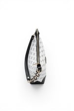 SP1277 Kadın Omuz Çantası Monogram Beyaz - Siyah SP1277-M178
