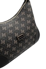 SP1277 Kadın Omuz Çantası Monogram Füme - Siyah SP1277-M178