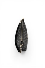 SP1277 Kadın Omuz Çantası Monogram Füme - Siyah SP1277-M178