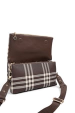 SP1278 Kadın Çapraz Çanta Ekose Kahve - Kahve SP1278-M212