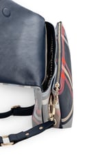 SP1278 Kadın Çapraz Çanta Ekose Lacivert - Lacivert SP1278-M131