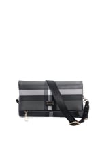 SP1278 Kadın Çapraz Çanta Ekose Siyah-Siyah
