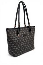 SP1282 Kadın Omuz Çantası Monogram Füme-Siyah
