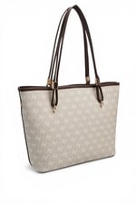 SP1282 Kadın Omuz Çantası Monogram Taş-Kahve
