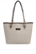 SP1282 Kadın Omuz Çantası Monogram Taş-Kahve