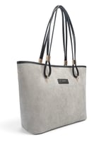 SP1282 Kadın Omuz Çantası Süet Füme - Siyah SP1282-M12