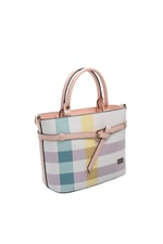 SP1283 Kadın El Çantası Ekose Lila - Pembe SP1283-M71