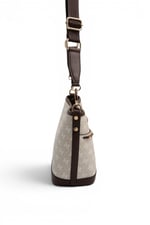 SP1284 Kadın Omuz Çantası Monogram Taş-Kahve