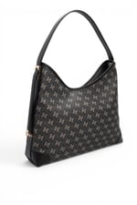SP1285 Kadın Omuz Çantası Monogram Füme - Siyah SP1285-M178