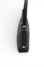 SP1285 Kadın Omuz Çantası Monogram Füme - Siyah SP1285-M178