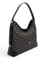 SP1285 Kadın Omuz Çantası Monogram Füme - Siyah SP1285-M178