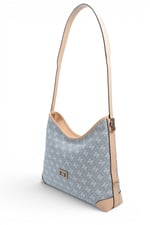 SP1285 Kadın Omuz Çantası Monogram Mavi - Ten SP1285-M178