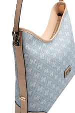 SP1285 Kadın Omuz Çantası Monogram Mavi - Ten SP1285-M178