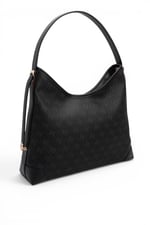 SP1285 Kadın Omuz Çantası Monogram Siyah - Siyah SP1285-M178