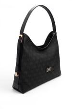 SP1285 Kadın Omuz Çantası Monogram Siyah - Siyah SP1285-M178