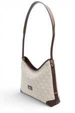 SP1285 Kadın Omuz Çantası Monogram Taş - Kahve SP1285-M178