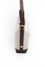 SP1285 Kadın Omuz Çantası Monogram Taş - Kahve SP1285-M178