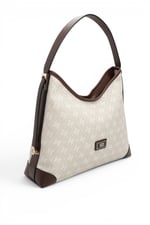 SP1285 Kadın Omuz Çantası Monogram Taş - Kahve SP1285-M178