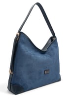 SP1285 Kadın Omuz Çantası Süet Lacivert - Lacivert SP1285-M12