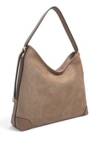 SP1285 Kadın Omuz Çantası Süet Vizon - Latte SP1285-M12