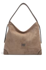 SP1285 Kadın Omuz Çantası Süet Vizon - Latte SP1285-M12