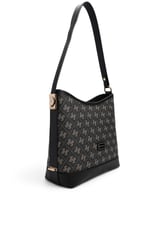 SP1286 Kadın Omuz Çantası Monogram Füme - Siyah SP1286-M178