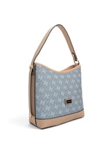 SP1286 Kadın Omuz Çantası Monogram Mavi - Ten SP1286-M178