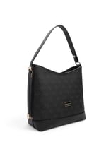 SP1286 Kadın Omuz Çantası Monogram Siyah - Siyah SP1286-M178