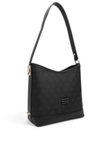 SP1286 Kadın Omuz Çantası Monogram Siyah - Siyah SP1286-M178