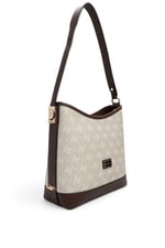 SP1286 Kadın Omuz Çantası Monogram Taş - Kahve SP1286-M178