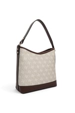 SP1286 Kadın Omuz Çantası Monogram Taş - Kahve SP1286-M178