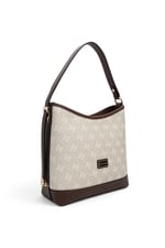 SP1286 Kadın Omuz Çantası Monogram Taş - Kahve SP1286-M178
