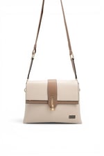 SP1287 Kadın Çapraz Çanta Düz Bej - Latte SP1287-M105