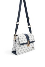 SP1287 Kadın Çapraz Çanta Monogram Beyaz - Lacivert SP1287-M178