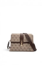 SP1287 Kadın Çapraz Çanta Monogram Koyu Bej - Kahve SP1287-M178