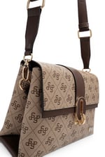 SP1287 Kadın Çapraz Çanta Monogram Koyu Bej - Kahve SP1287-M178