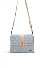 SP1287 Kadın Çapraz Çanta Monogram Mavi - Ten SP1287-M178