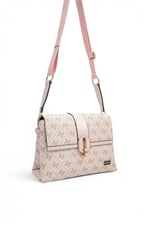 SP1287 Kadın Çapraz Çanta Monogram Pembe - Pudra SP1287-M178