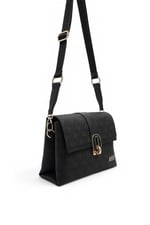 SP1287 Kadın Çapraz Çanta Monogram Siyah - Siyah SP1287-M178