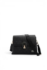 SP1287 Kadın Çapraz Çanta Monogram Siyah - Siyah SP1287-M178
