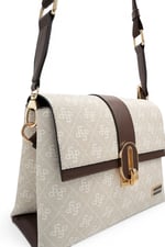 SP1287 Kadın Çapraz Çanta Monogram Taş - Kahve SP1287-M178