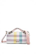 SP1288 Kadın Çapraz Çanta Ekose Lila - Pembe SP1288-M71