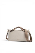 SP1288 Kadın Çapraz Çanta Logolu Bej - Latte SP1288-M46