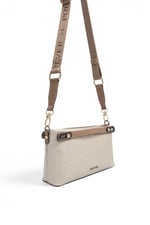 SP1288 Kadın Çapraz Çanta Logolu Bej - Latte SP1288-M46