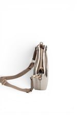 SP1288 Kadın Çapraz Çanta Logolu Bej - Latte SP1288-M46