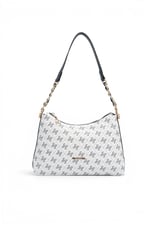 SP1290 Kadın Omuz Çantası Monogram Beyaz - Lacivert SP1290-M178