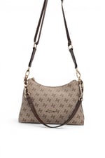SP1290 Kadın Omuz Çantası Monogram Koyu Bej - Kahve SP1290-M178